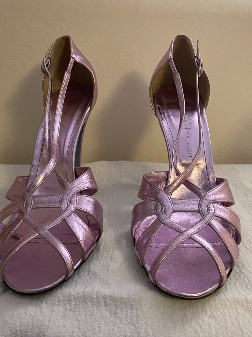 NEW Jean-Michel Cazabat Metallic Leather Heels – EU 41 / US 10